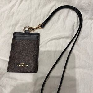 Coach key chain and card holder